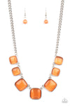 Paparazzi Accessories - Aura Allure - Orange Necklace