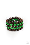 Paparazzi Accessories - Tahiti Tourist - Green Bracelet