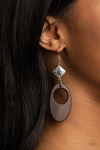 Paparazzi Accessories  - Retro Reveal - Brown Earring