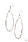 Paparazzi Accessories - Dazzling Decorum - White Earrings