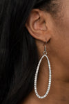 Paparazzi Accessories - Dazzling Decorum - White Earrings