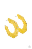 Paparazzi Accessories - Fabulously Fiesta - Yellow Earring