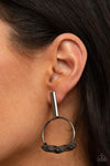 Paparazzi Accessories - Set Into Motion - Black Earring