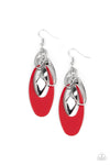 Paparazzi Accessories - Ambitious Allure - Red Earring