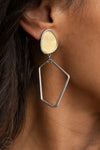 Retro Reverie - Yellow Earrings