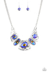 Paparazzi Accessories - Futuristic Fashionista - Blue Necklace