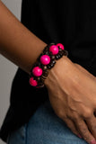 Paparazzi Accessories - Tropical Temptations - Pink Bracelet