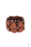 Paparazzi Accessories - Beach Bravado - Brown Bracelet