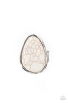 Paparazzi Accessories - Marble Mecca - White Ring