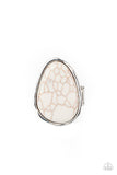 Paparazzi Accessories - Marble Mecca - White Ring