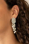 Paparazzi Accessories - Fabulously Flattering - White Earring