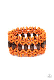 Paparazzi Accessories - Bali Beach Retreat - Orange Bracelet