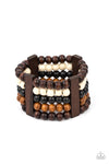 Paparazzi Accessories - Caribbean Catwalk - Multi Wood Bracelet