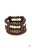 Paparazzi Accessories - Caribbean Catwalk - Multi Wood Bracelet