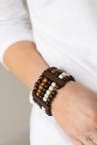 Paparazzi Accessories - Caribbean Catwalk - Multi Wood Bracelet