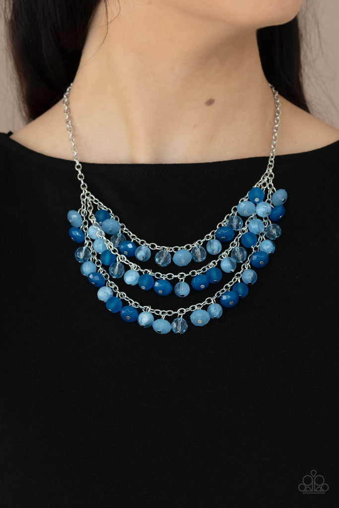 Effervescently Divine Blue Necklace Paparazzi Accessories – Jewels by Kala