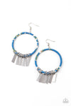 Paparazzi Accessories - Garden Chimes - Blue Earrings