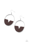 Paparazzi Accessories - Island Breeze - Brown Earring