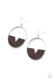 Paparazzi Accessories - Island Breeze - Brown Earring