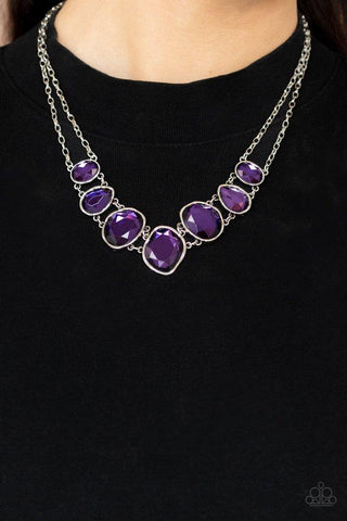 Paparazzi Necklace ~ Absolute Admiration - Purple Necklace