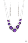 Paparazzi Necklace ~ Absolute Admiration - Purple Necklace