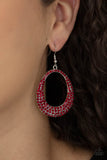 Paparazzi Accessories -  Life GLOWS On - Red Earring