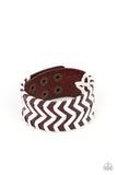 Paparazzi Accessories - Biker Badlands - Brown Bracelet