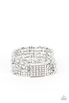 Paparazzi Accessories - Star-Studded Showcase - White Bracelet