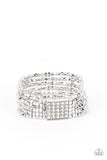 Paparazzi Accessories - Star-Studded Showcase - White Bracelet