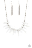 Paparazzi Accessories - Ice Age Intensity - White Necklace