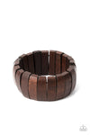 Paparazzi Accessories - Raise The BARBADOS - Brown Bracelet