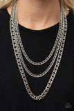 Paparazzi Accessories - Chain of Champions - Silver Necklace