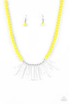 Paparazzi Accessories - Icy Intimidation - Yellow Necklace