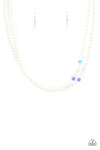 Paparazzi Accessories - Poshly Petite - White Necklace