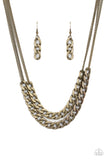 Paparazzi Accessories - Urban Culture - Brass Necklace