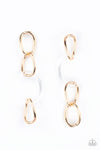 Paparazzi Accessories - Talk In Circles - Gold Earring