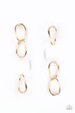 Paparazzi Accessories - Talk In Circles - Gold Earring