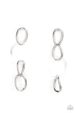 Paparazzi Accessories - Talk In Circles - White Earring