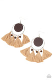 Paparazzi Accessories - Yacht Bait - Brown Earring