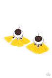 Paparazzi Accessories  - Yacht Bait - Yellow Earring