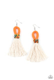 Paparazzi Accessories  - Dustup - Orange Earrings