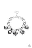 Paparazzi Accessories  - Candy Heart Charmer - Silver Bracelet