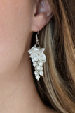 Paparazzi Accessories - Bountiful Bouquets - White Earring