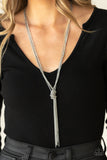 Paparazzi Accessories - KNOT All There - Silver Necklace