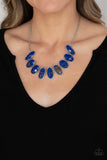 Paparazzi Accessories - Elliptical Episode - Blue Necklace