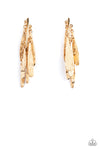 Paparazzi Accessories  - Pursuing The Plumes - Gold Earring