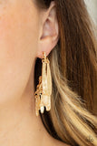 Paparazzi Accessories  - Pursuing The Plumes - Gold Earring