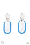 Paparazzi Accessories - Melrose Mystery - Blue Clip-On