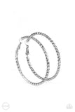 Paparazzi Accessories - Subtly Sassy - Silver Hoop Clip-On Earring