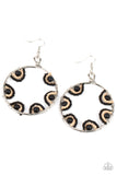 Paparazzi Accessories - Off The Rim - Black Earring